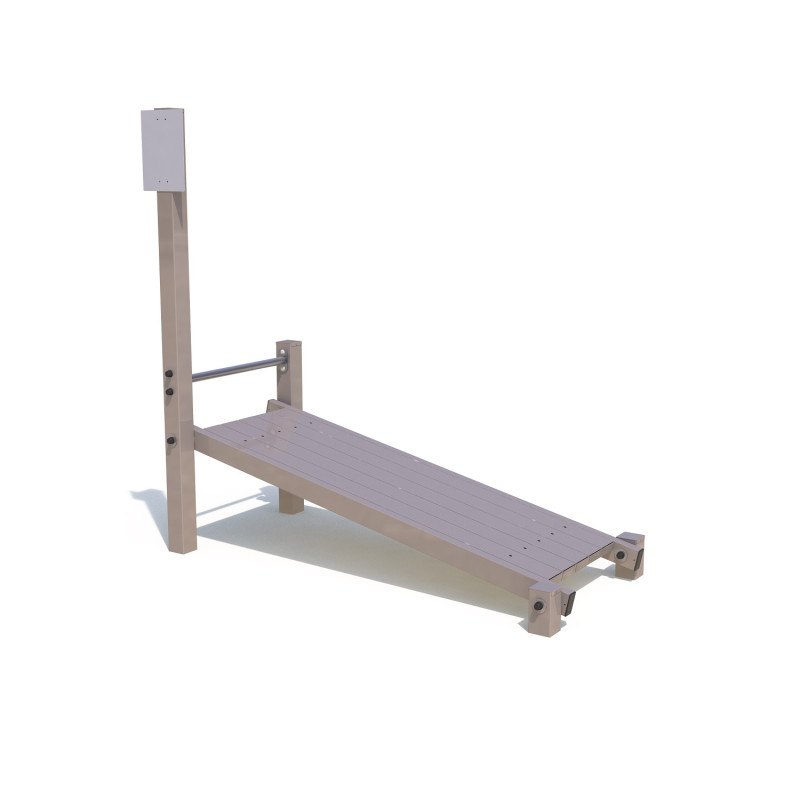 Planche abdominale inclinée (acier)