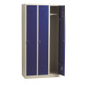 Vestiaire métallique triple, dimensions : h 180 x l 90 x p 50 cm