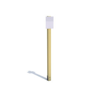 Poteau seul pour panneau A4 (bois)