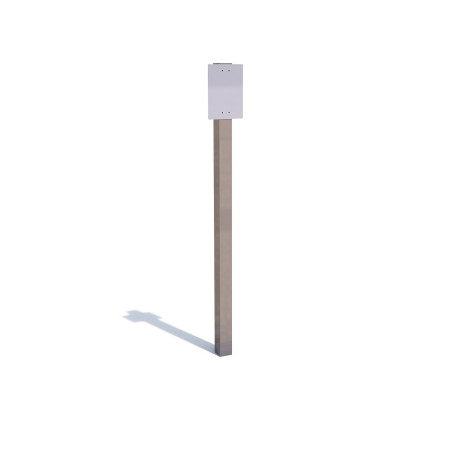 Poteau seul pour panneau A4 (acier)