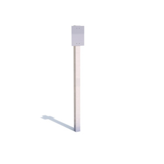 Poteau seul pour panneau A4 (inox)