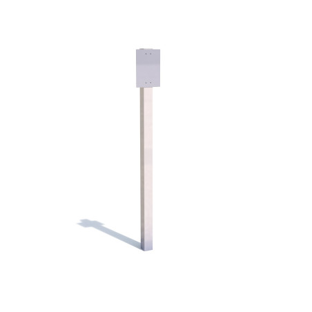Poteau seul pour panneau A4 (inox)