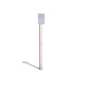 Poteau seul pour panneau A4 (inox)