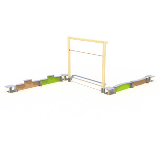 Parcours d'équilibre - Configuration 1 (Bois)