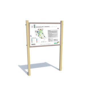 Portique d'informations A0 (bois)