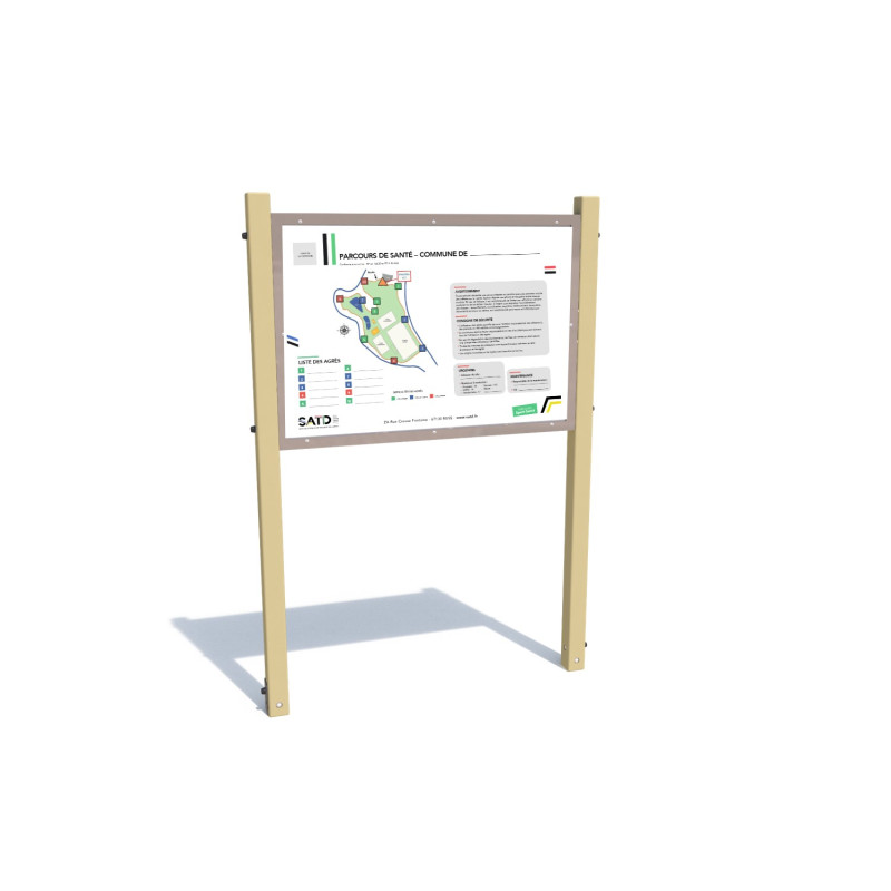 Portique d'informations A0 (bois)