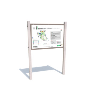 Portique d'informations A0 (inox)