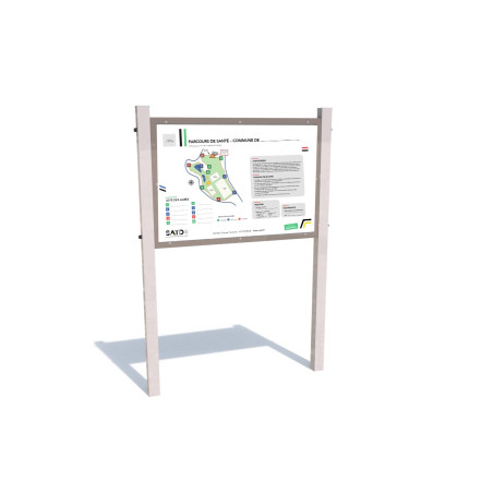 Portique d'informations A0 (inox)