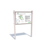 Portique d'informations A0 (inox)