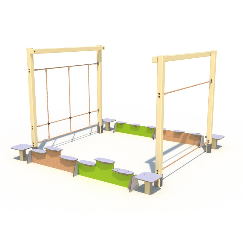 Parcours d'équilibre - Configuration 3 (Bois)