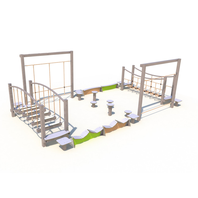 Parcours d'équilibre - Configuration 5 (Acier)