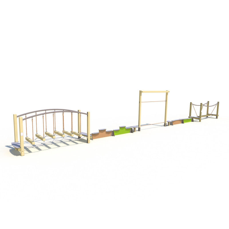 Parcours d'équilibre - Configuration 6-2 (Bois)