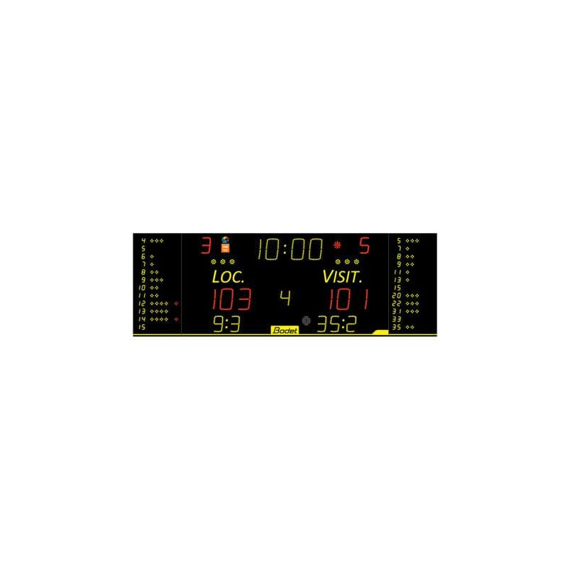 Afficheur BODET avec pupitre scorepad  BASKETBALL 8T120 F6 HF Classic