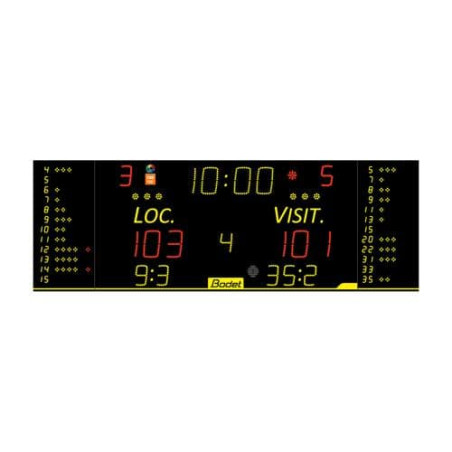 Afficheur BODET avec pupitre scorepad  BASKETBALL 8T120 F6 HF Classic