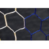 Filets de football à 11 Type nid d'abeille Blanc-Bleu