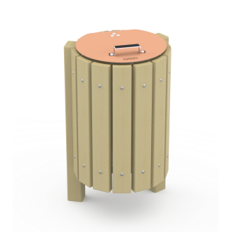 Corbeille avec couvercle