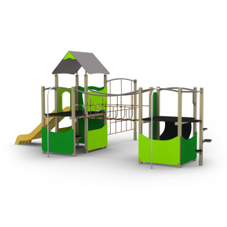 Structure Stadium Nature - 2 tours avec filet en déport