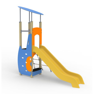 Structure Essentiel 02 - 1 tour avec toit (Bois)