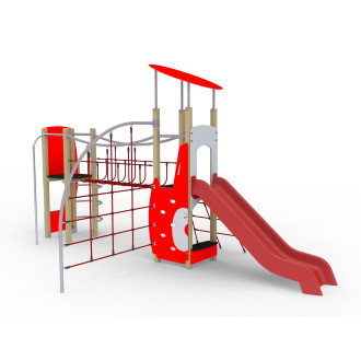 Structure Essentiel 05 - 2 tours avec filet en déport (Bois)