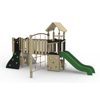 Structure Bambino Bois - 2 tours avec filet en déport