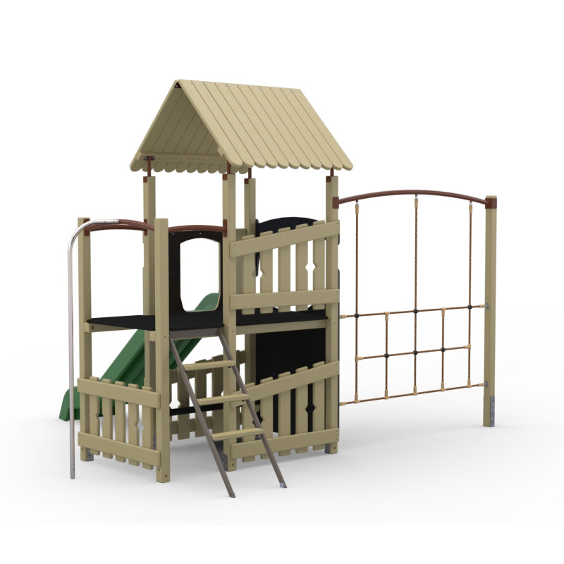 Structure Stadium Bois - 1 tour avec filet en déport