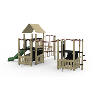 Structure Stadium Bois - 2 tours filet en déport