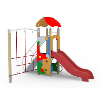 Structure Bambino Splash - 1 tour avec filet en déport