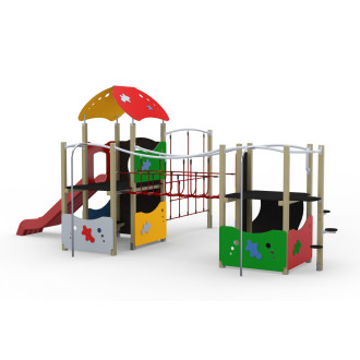 Structure Stadium Splash - 2 tours  avec filet en déport