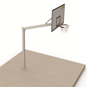 Panier de basket extérieur à sceller 3,05m, déport 1.20m