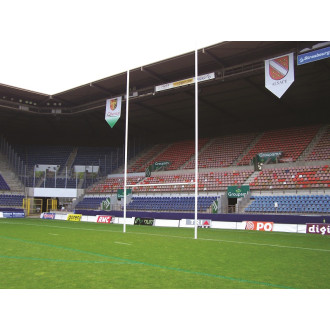 Buts de rugby 11,00 m - Acier Avec charnières