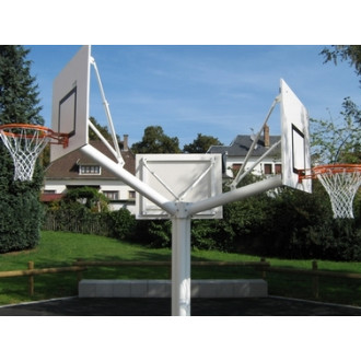 Arbre à Basket-ball Extérieur à Trois Branches
