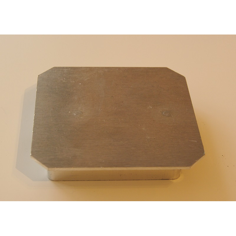 Couvercle Aluminium pour fourreau 80 x 80 mm