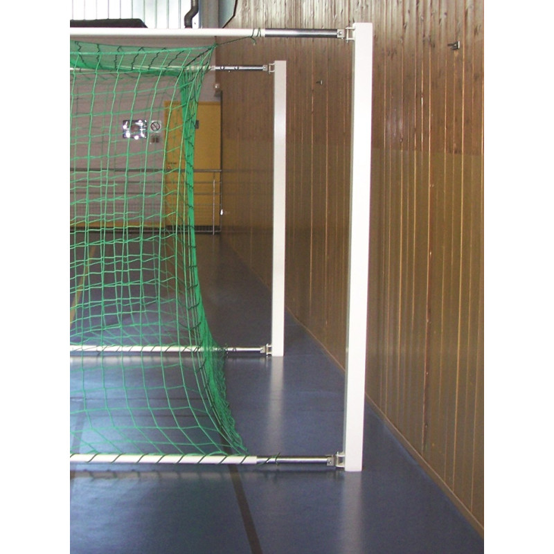Poteaux supports en Acier thermolaqué pour buts de Handball rabattables